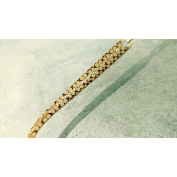 COACH EYEGLASS FRAME FAINA HC5054 9187 SATIN BROWN/DARK TORTOISE GOLD SIG C - Picture 5 of 6